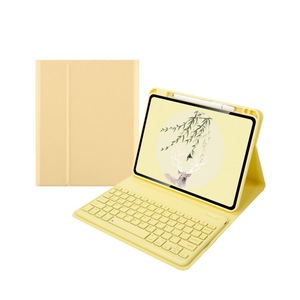 เคสป้องกันสำหรับไอแพดโปร 10.9, แอร์, หน้าจอสัมผัสแบบถอดได้ คีย์บอร์ดบลูทูธ ช่องใส่ปากกา เคสหนัง รุ่นที่ 10 - Product Image 1