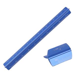 Regla <span class=keywords><strong>Triangular</strong></span> Arquitectónica de Acero Inoxidable y Aluminio de 3 Lados, Personalizada de Fábrica, con Escala Métrica - Product Image 4
