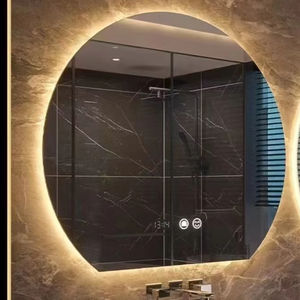 กระจกโต๊ะเครื่องแป้ง <span class=keywords><strong>LED</strong></span> มีไฟตัดหมอกกันรอยแบบติดผนังกระจกอาบน้ำอัจฉริยะสำหรับห้องนั่งเล่นร้านเสริมสวย - Product Image 1