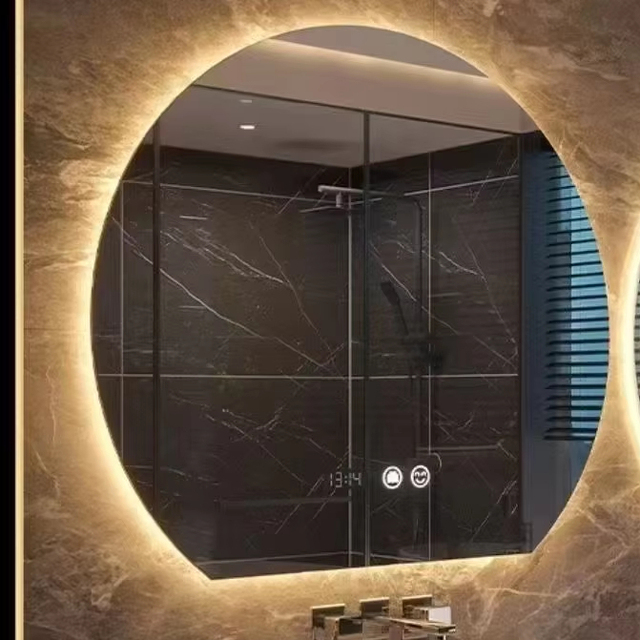 OEM ODM Modern LED Vanity Mirror Lights Anti-Fog Shatterproof Wall Mounted Smart Touch Sensor Bath Mirrors for Living Room Salon