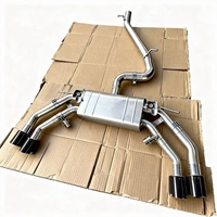 DZ Active Sound Valvetronic Catback Edelstahl Spiegelpolierter Auspuff-Schalldämpfer für Audi S3 mit Fernbedienung