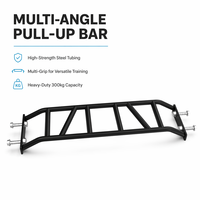 Barra de dominadas multiángulo y multiagarre, accesorio para Power Rack, barra de entrenamiento para gimnasio, para máquina Smith y jaula de sentadillas