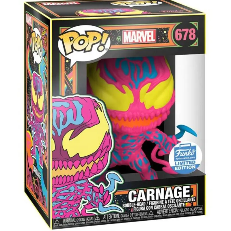 FUNKO POP Venom CARNAGE 678# Spider man 652# Action Figure Toys Bobble-Head Collection Movie Cartoon Model Vinyl Figure Doll