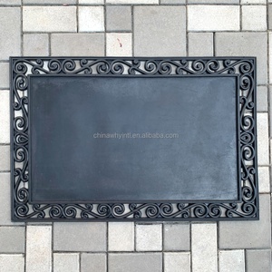 Tapis de porte décoratifs en PVC et caoutchouc avec insert en fibre de coco - Product Image 4