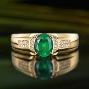 SGARIT perhiasan pernikahan mewah terbaru bintang 18k emas 1,06ct cincin perhiasan batu permata alami cincin emas 18k