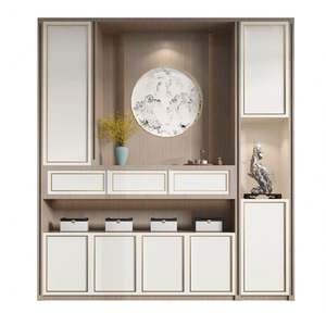 Armoire à chaussures en bois au design moderne contemporain pour la maison, la chambre à coucher, la salle à manger, le salon ou les meubles d'école - Product Image 1