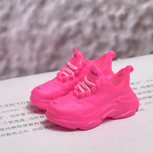 Porte-clés de chaussure de luxe en PVC de haute qualité, style anime AJ1, mini accessoires en métal, personnalisable, imperméable et écologique - Product Image 6