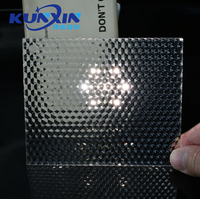 Nouveau design anti-éblouissant 3mm lumière opale Pmma panneau acrylique plafonnier prismatique pyramide diffuseur