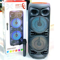 Speaker Bluetooth Portabel Karaoke Super Bass Laris Manis, Radio FM, Stereo Nirkabel untuk Pesta DJ Outdoor