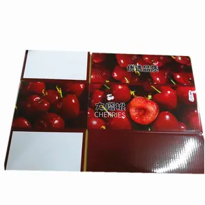 Papelão Vegetal Personalizado Produtos Frescos Caixas De Embalagem Para Frutas Laranja Citrus Abacaxi Cereja Pepino Pimenta