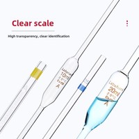 Pipettes Xiangbo compte-gouttes en verre épaissi paille de ventre de graisse 10ml/25ml/50ml/100ml Pipette standard unique Pipettes de qualité