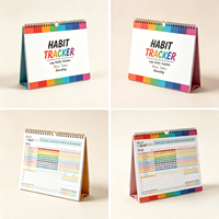 Calendrier de bureau promotionnel 2027, impression de calendriers personnalisés, suivi des habitudes, calendrier Wakk pour usage au bureau, pour utilisation publicitaire