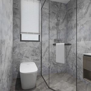 Panneaux muraux de salle de bain <span class=keywords><strong>en</strong></span> PVC imperméables imitation marbre 1000*2400mm <span class=keywords><strong>Panneau</strong></span> de <span class=keywords><strong>douche</strong></span> <span class=keywords><strong>en</strong></span> PVC - Product Image 6