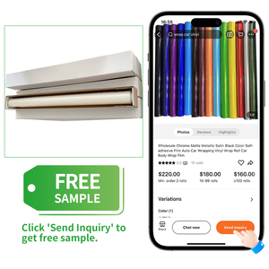 Nhà Máy Bán Buôn Chrome Matte Kim Loại Satin Xe Màu Sticker Tự Dính Bọc Phim Tự Động Vinyl Xe Gói Phim - Product Image 4