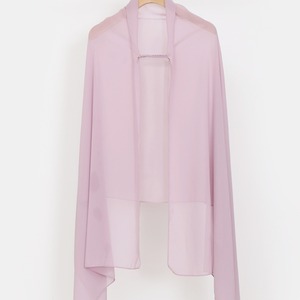 Nouveau foulard pratique pour <span class=keywords><strong>femme</strong></span> en mousseline de soie perlée, couleur unie, avec bande élastique réglable TJ328 - Product Image 3