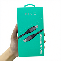 Câble de charge rapide Type-C vers iPhone 3A 1M en nylon à angle droit pour téléphones mobiles, banques d'alimentation, écouteurs, avec tressage
