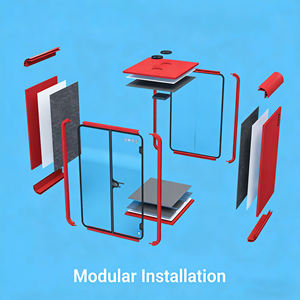 <span class=keywords><strong>Cabine</strong></span> de communication professionnelle insonorisée, <span class=keywords><strong>cabine</strong></span> de diffusion en direct, <span class=keywords><strong>studio</strong></span> d'<span class=keywords><strong>enregistrement</strong></span>, salle de réunion de bureau, <span class=keywords><strong>cabine</strong></span> insonorisée - Product Image 3