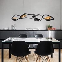 Nordique De Luxe En Forme Spéciale Long Lustre Maison Décor Moderne Led Suspension Bar Salle À Manger Salon Designer Éclairage