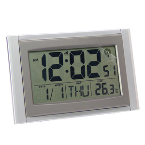 Emaf relógio atômico de parede digital, auto dst, auto-configuração, relógio digital de parede, funciona a bateria, alarme, <span class=keywords><strong>display</strong></span> grande para senores - Product Image 2