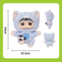 En stock : Breloque de sac 12 cm, Peluche porte-clés Miiloo's Playfield Buds, Boîte surprise mystère pour enfant et adulte