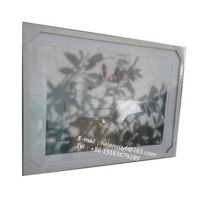<span class=keywords><strong>Cadre</strong></span> <span class=keywords><strong>photo</strong></span> en résine plastique avec panneau en verre blanc <span class=keywords><strong>40x60</strong></span>, style classique <span class=keywords><strong>pour</strong></span> la décoration de la maison - Product Image 1