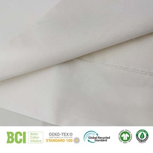 قماش رونغهونغ BCI GRS OCS <span class=keywords><strong>TC</strong></span> 10x10+70D 58x38 65٪ بوليستر 35٪ قطن تويل مطاطي خام - Product Image 4