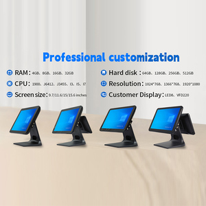 15-inch máy tính thông minh cảm ứng điện tử màn hình kép POS Tiền mặt đăng ký màn hình cảm ứng cửa hàng quần áo di động cho các cửa hàng bán lẻ - Product Image 4