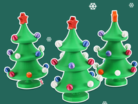 Mini sapin de Noël imprimé en 3D, ornement de bureau, décorations artificielles en plastique, petit sapin de Noël pour la maison, le bureau, cadeau
