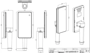 Scanner di impronte digitali QR controllo del tornello presenze Linux del sistema di rilevamento del volto dispositivo di riconoscimento biologico della telecamera a nuvola