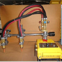 Machine de découpe au gaz à double flamme mini portable pour tôle métallique pour travaux sur le terrain