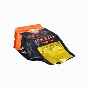 Sacchetto di Lusso Stampato con Chiusura a <span class=keywords><strong>Zip</strong></span> e Fondo Piatto, Busta Personalizzata con Otto Lati Sigillati per Confezionamento di Noci - Product Image 4