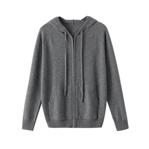 <span class=keywords><strong>เสื้อ</strong></span>มี<span class=keywords><strong>ฮู้</strong></span><span class=keywords><strong>ด</strong></span>ผ้าแคชเมียร์มีฮู้ดสำหรับผู้ชายขนทะเลสีเทา - Product Image 1
