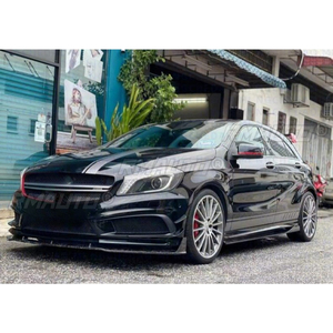 Aileron latéral, diffuseur et séparateur de bas de caisse en véritable fibre de carbone pour Mercedes Benz CLA220 260 CLA45 A45 W176 W117 2016-2019 - Product Image 4