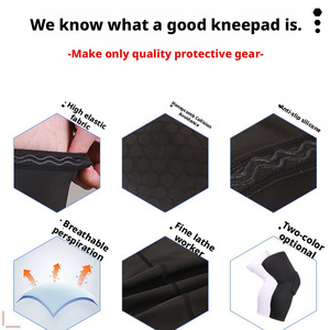 Rodilleras elásticas de soporte para articulaciones, para baloncesto y voleibol, con protección de espuma para la rótula - Product Image 2