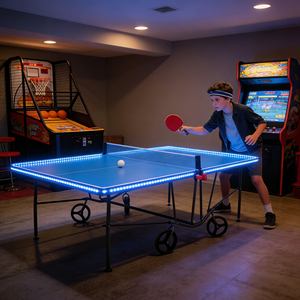 <span class=keywords><strong>Mesa</strong></span> de <span class=keywords><strong>Ping</strong></span> <span class=keywords><strong>Pong</strong></span> Plegable OEM, Mesas de Tenis de <span class=keywords><strong>Mesa</strong></span> Duraderas y Móviles para Entrenamiento Deportivo en Grandes Espacios - Product Image 3