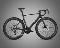 Vélo de route en carbone léger R18, pédales en alliage d'aluminium avec roulements, design antidérapant, course professionnelle, sport cycliste