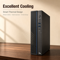 Zhaoxin KX U6780A 8 Core 2.7GHz PC Handal untuk Pembelian Grosir, RAM 16GB, SSD NVME 512GB, Casing Slim 8L, Dilengkapi untuk Pekerjaan Bisnis