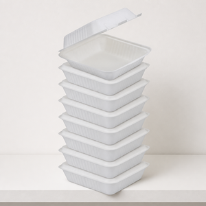 Boîte à hamburger jetable en bagasse 6 pouces, nouveau style, excellente qualité, pour <span class=keywords><strong>restaurants</strong></span>, hôtels et fêtes - Product Image 6