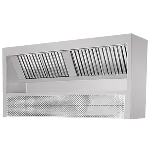 Guangzhou Factory stainless steel european style kitchen range hood customized commercial kitchen extractor hood filter