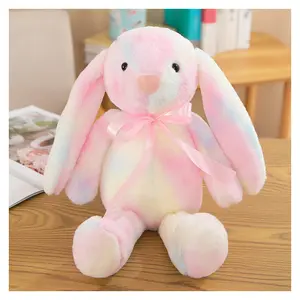 Çocuklar için dolması hayvan oyuncaklar özel karikatür paskalya tavşanı doldurulmuş oyuncak yumuşak bunny bebek yumuşak peluş oyuncaklar