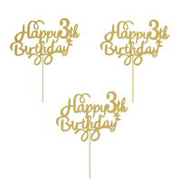 Hersteller Großhandel Spiegel Acryl Nummer Kuchen Dekoration Brief karte Alles Gute zum Geburtstag Backen Dekoration Net Promi