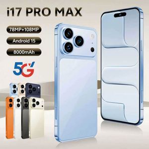 Teléfono Inteligente <span class=keywords><strong>de</strong></span> <span class=keywords><strong>Gama</strong></span> <span class=keywords><strong>Alta</strong></span> I17 Pro Max 5G Android, 16GB+1TB, Batería <span class=keywords><strong>de</strong></span> 8000mAh, Pantalla Grande <span class=keywords><strong>de</strong></span> 7.3 Pulgadas y 120Hz, Color Gris, Económico - Product Image 2