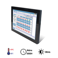 TOP Usines Personnalisé 12.1 15.6 27 32 Pouces HDMI Robuste Montage Sur Panneau Capacitif HD TFT IPS Moniteur À Écran Tactile LCD De Qualité Industrielle
