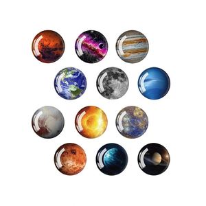 Juego de 12 imanes para refrigerador con diseño de asteroide y gema de cristal, tipo cabujón, para puerta de refrigerador - Product Image 1