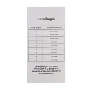 Billets de loterie à gratter personnalisables avec impression numérique, zone à gratter, thème, taille, couleur du papier et design - Product Image 3