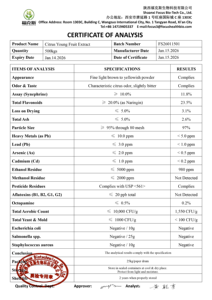 Оптовая продажа высококачественного порошка экстракта молодых цитрусовых с содержанием синефрина 5-60% от производителя - Product Image 5
