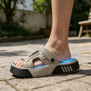 Men's Summer Slippers Open Toe EVA Sole Thick Soled Non Slip Comfortable Beach Sports Sandals Size 40-45 - Product Image 3