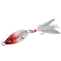 Leurre Artificiel Dur en Plaque de Fer Bleue, Petit Modèle, pour Pêche au Bar à Grande Bouche, avec Hameçon, Vente en Gros
