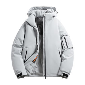 Logo personnalisé hiver hommes grande taille lâche décontracté coton rembourré vêtements tendance à capuche sport pain vêtements graphène à l'intérieur chaud - Product Image 1