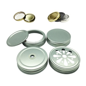 70mm Daisy Cut Mason Jar Lids with Straw Hole